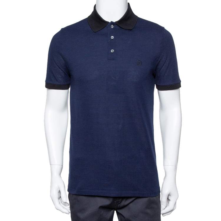 Louis Vuitton Blue Cotton Pique Polo T-Shirt M Louis Vuitton | The Luxury  Closet