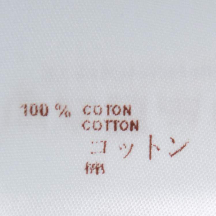 Pre Owned Louis Vuitton Grey Cotton Pique Polo T-Shirt L