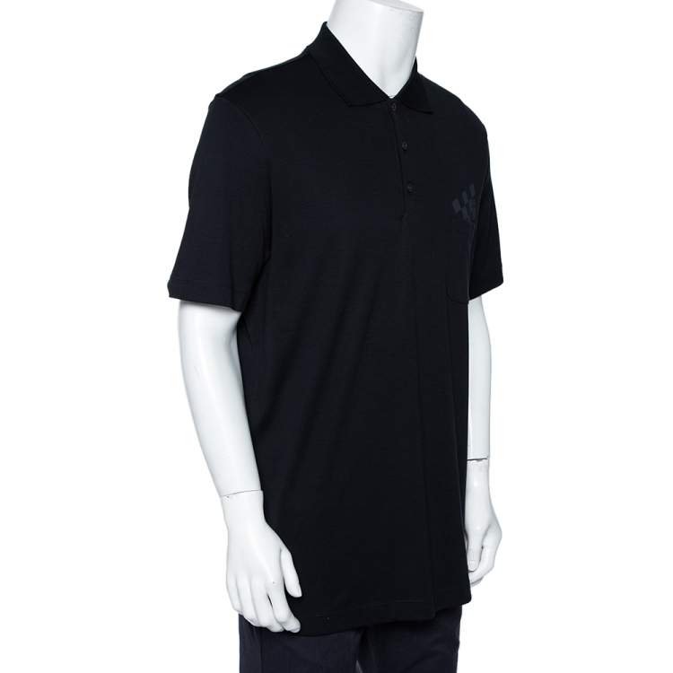 Louis Vuitton Men's Black & White Cotton Classic Damier Shirt M