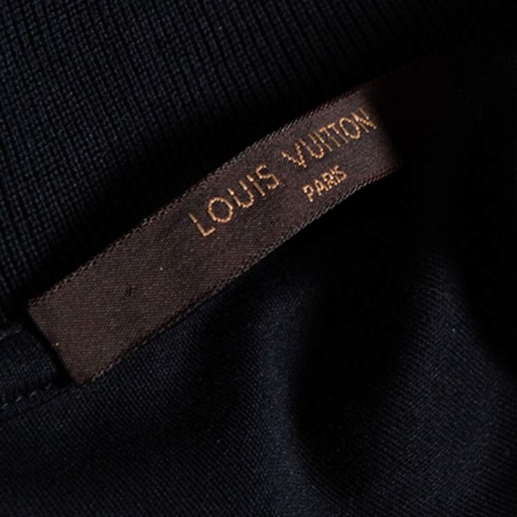 Pre Owned Louis Vuitton Black Cotton Damier Pocket Printed Polo T-Shirt XXL
