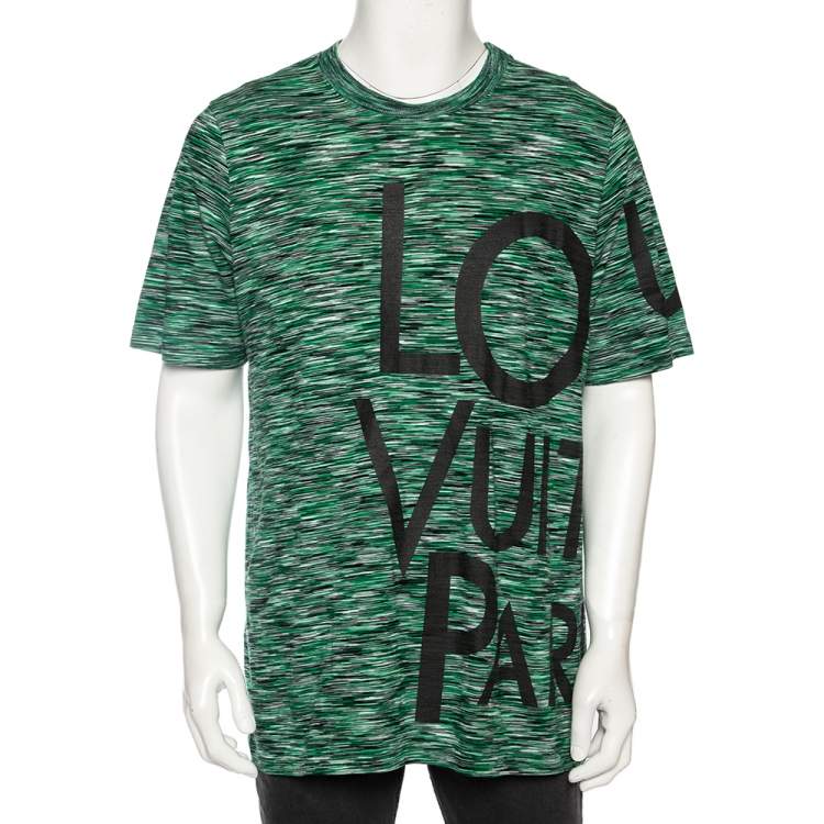 Louis Vuitton Green Cotton Big Logo Galaxy Print Crew Neck T-Shirt XXL  Louis Vuitton | The Luxury Closet