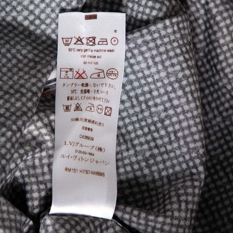 Pre Owned Louis Vuitton Multicolor Zig Zag Printed Cotton Button Front Shirt M