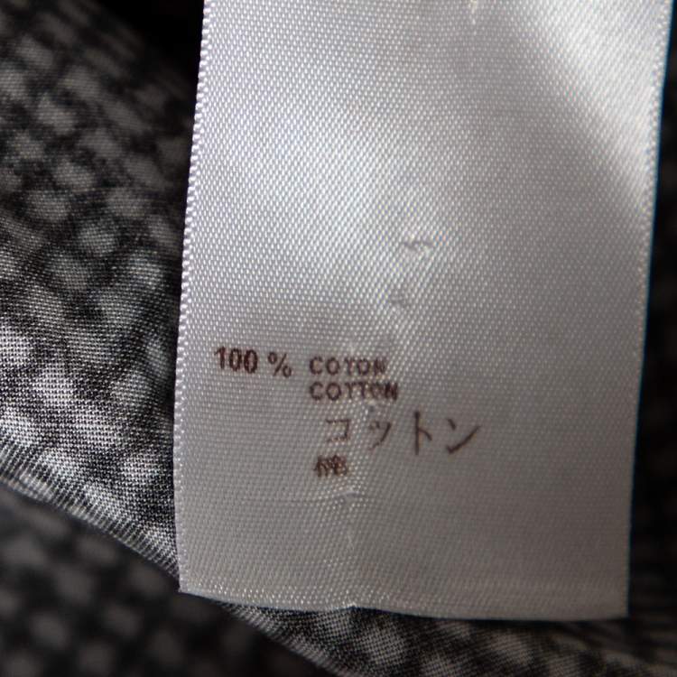 Pre Owned Louis Vuitton Multicolor Zig Zag Printed Cotton Button Front Shirt M