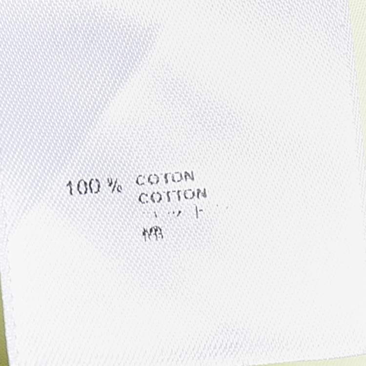 Pre Owned Louis Vuitton Yellow Cotton Long Sleeve Shirt S