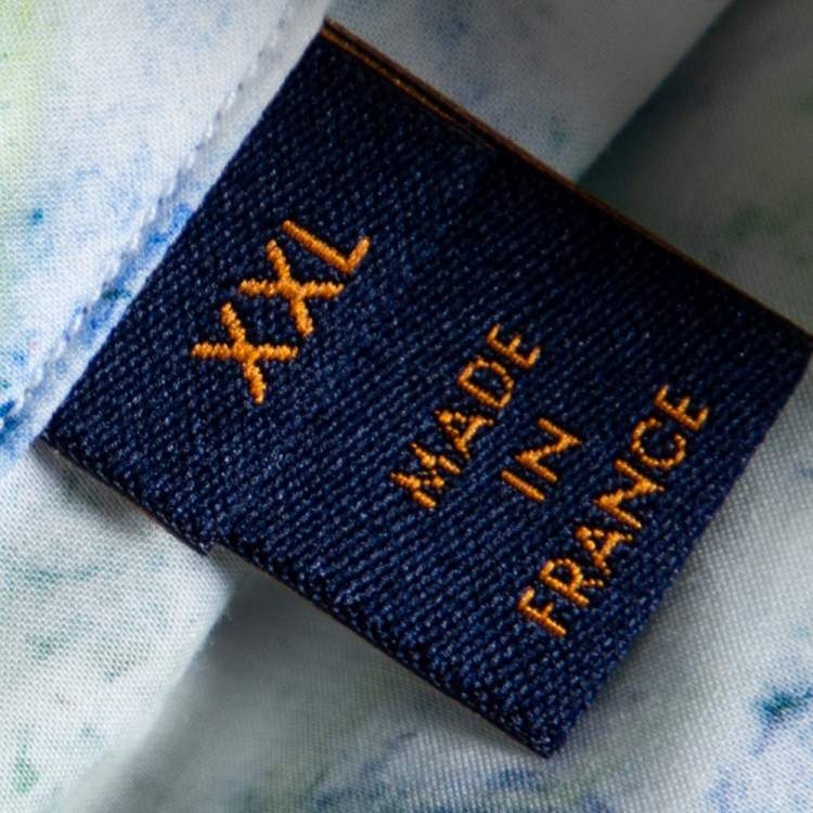 مملوكة مسبقًا Louis Vuitton Multicolored Crayon Logo Monogram Cotton Bowling Shirt XXL