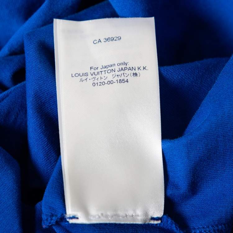 مملوكة مسبقًا Louis Vuitton Blue Gradient Monogram Print Cotton Short Sleeve T-Shirt M