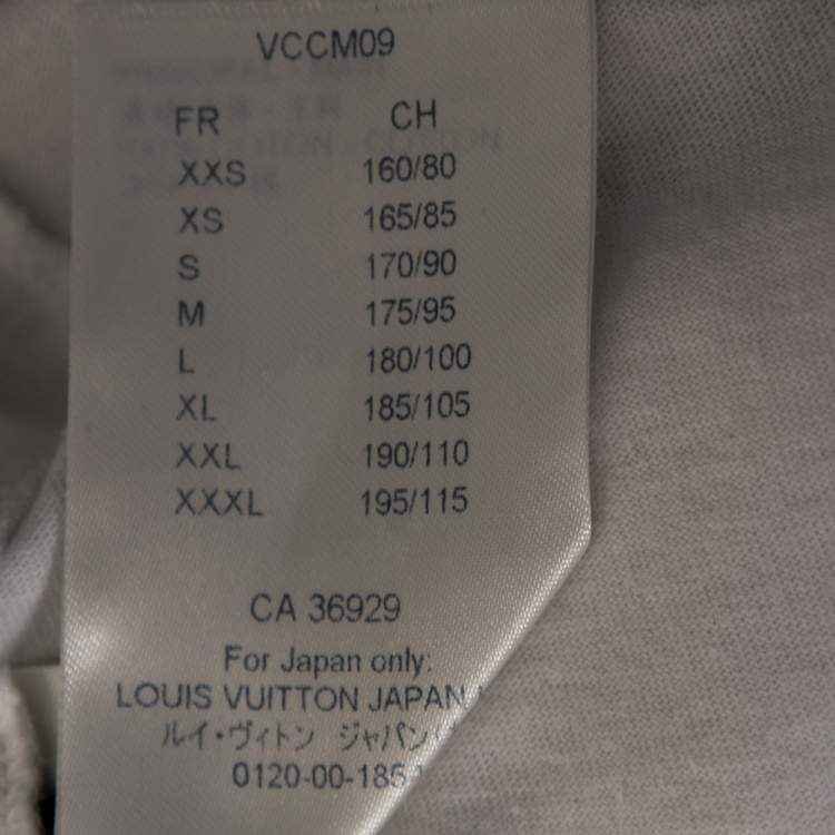 Pre Owned Louis Vuitton White Kansas Winds Printed Cotton T-Shirt L