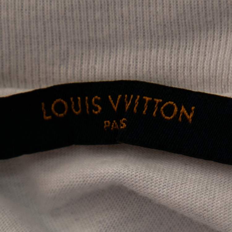 Pre Owned Louis Vuitton White Kansas Winds Printed Cotton T-Shirt L
