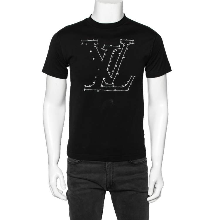LOUIS VUITTON Short Sleeve Logo T-shirt Size S Authentic Men Used