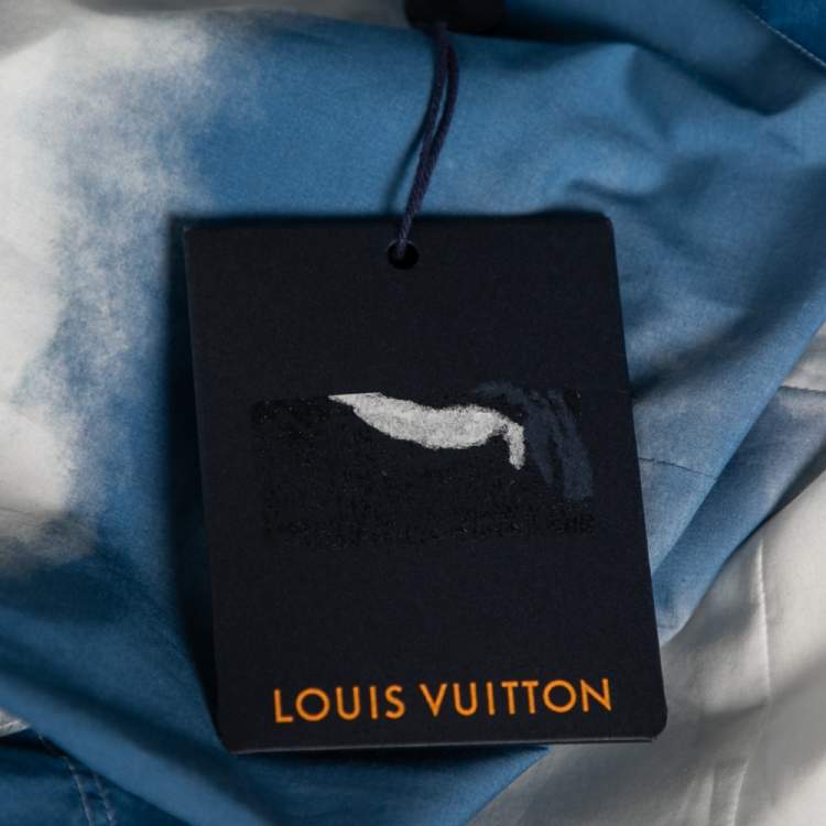 Pre Owned Louis Vuitton Blue Cloud Print Cotton Long Sleeve Shirt S
