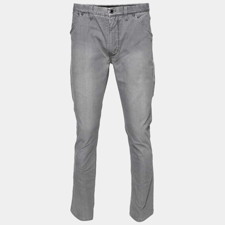 Trousers Louis Vuitton Grey size M International in Denim - Jeans - 35675994