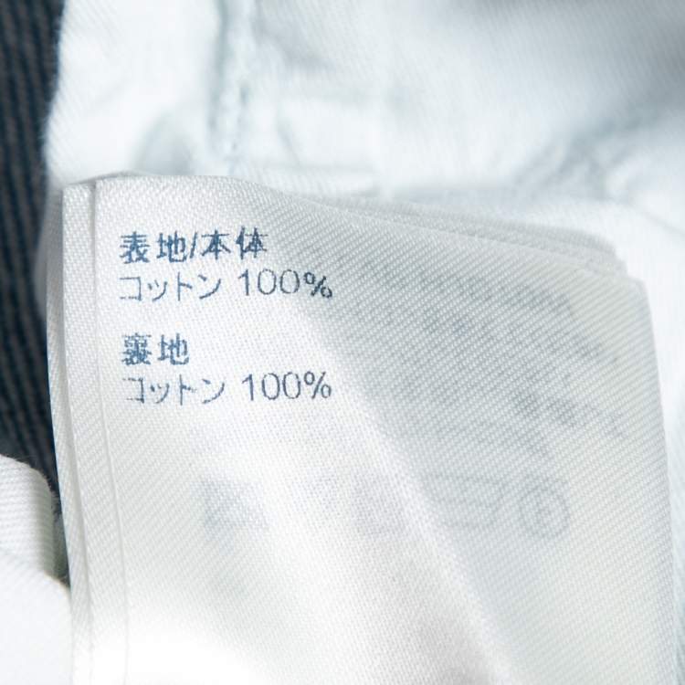 Pre Owned Louis Vuitton Light Blue Denim Jeans L Waist 34