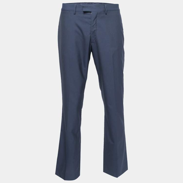 Louis Vuitton grey Wool Wide-Leg Trousers