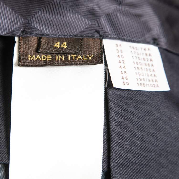Pre Owned Louis Vuitton Navy Blue Wool Tailored Trousers XL