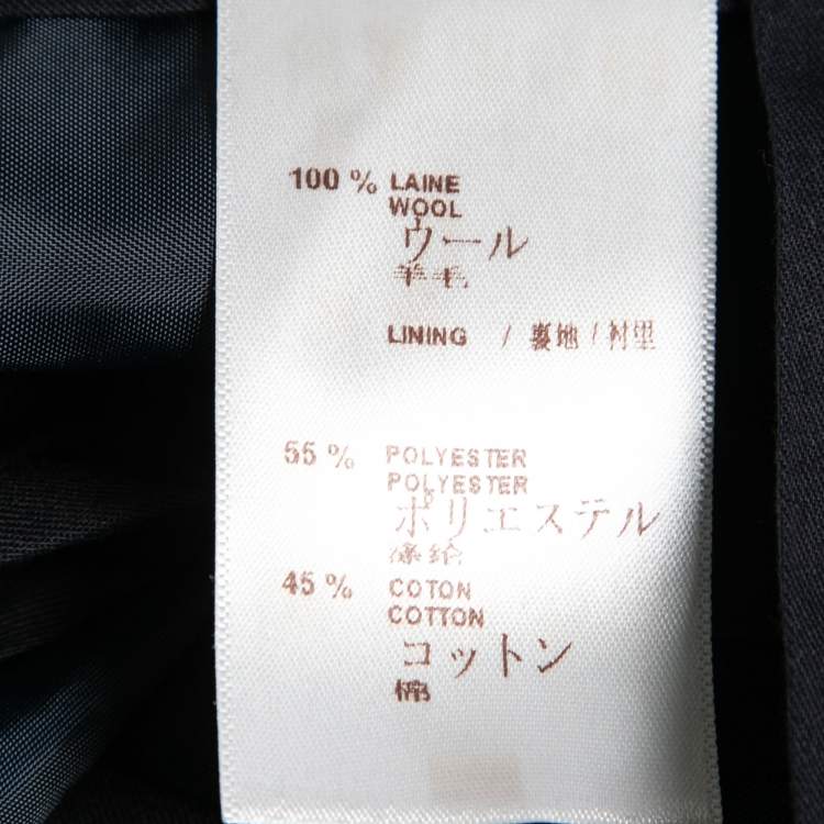 Pre Owned Louis Vuitton Navy Blue Wool Tailored Trousers XL