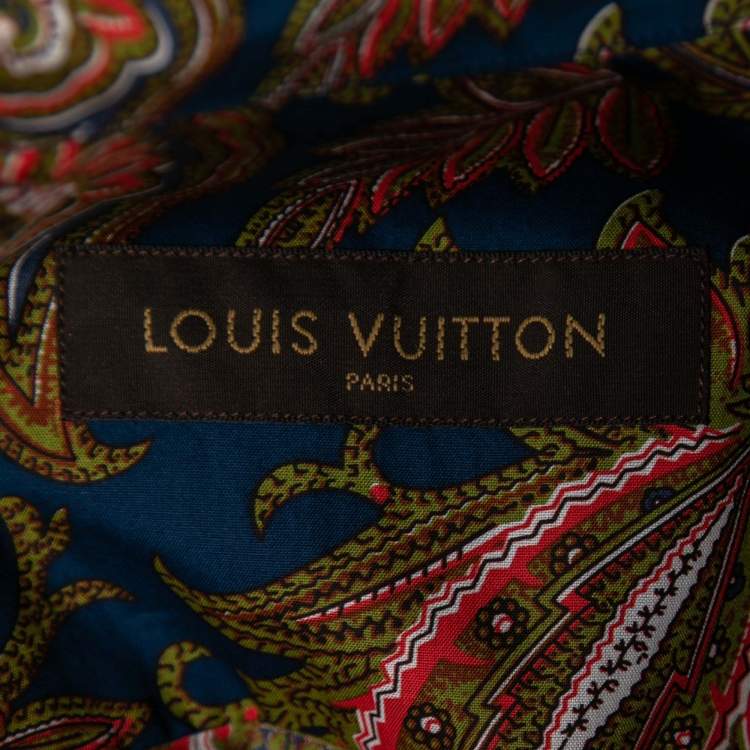 مملوكة مسبقًا Louis Vuitton Multicolor Printed Cotton Button Front Shirt XL