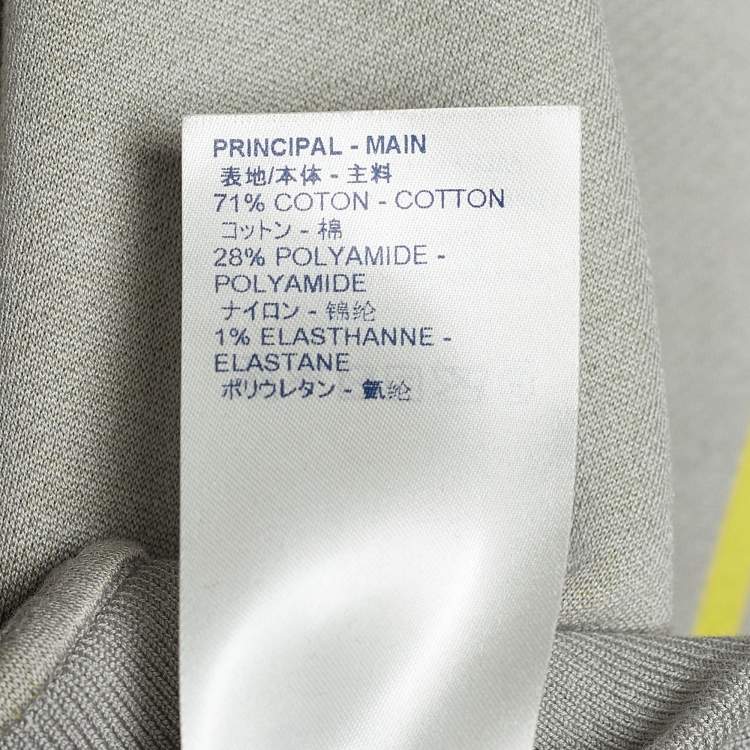 Pre Owned Louis Vuitton Grey Jacquard Gravity Raglan Sleeve Sweatshirt S