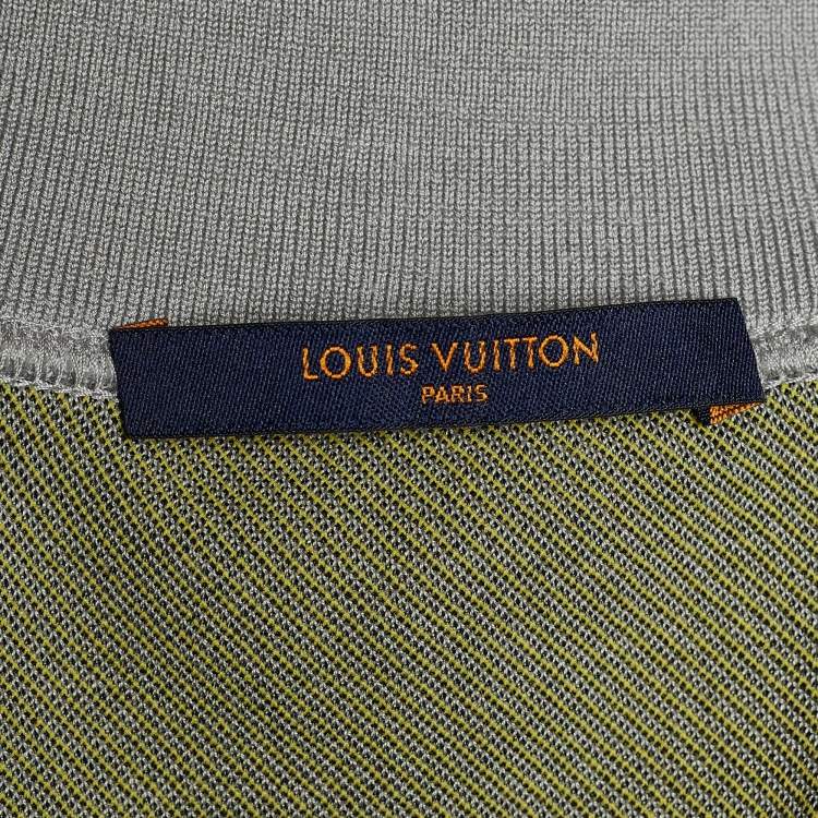 Pre Owned Louis Vuitton Grey Jacquard Gravity Raglan Sleeve Sweatshirt S