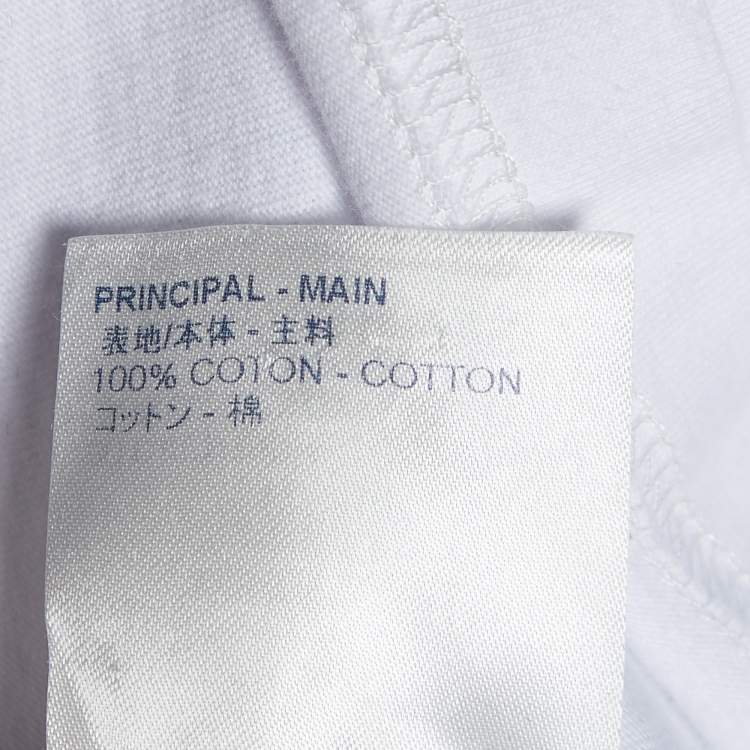 Pre Owned Louis Vuitton White Not Home Print Cotton Plain Rainbow Crew Neck T-Shirt XL
