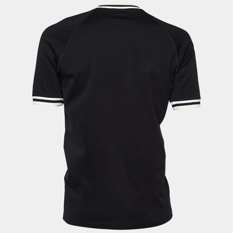 Louis vuitton black baseball jersey shirt lv luxury clothing