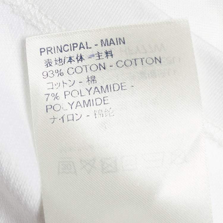 Pre Owned Louis Vuitton White Cotton National Parks Patch Applique T-Shirt XL