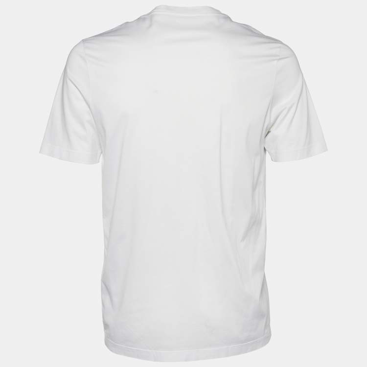 LOUIS VUITTON Varsity Print Aloha T-Shirt XL White Authentic Men
