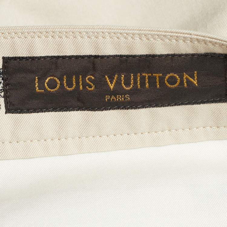 مملوكة مسبقًا Louis Vuitton x Chapman Brothers Beige Animal Pattern Cotton Shorts M/Waist - 38"