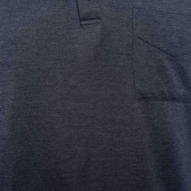 Pre Owned Louis Vuitton Dark Blue Cotton Pique Polo T-Shirt XL