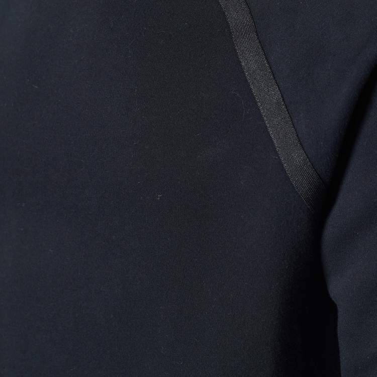 Pre Owned Louis Vuitton Black Knit Malletier Paris 1854 Print Raglan Sleeve Jumper XL