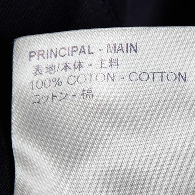 Pre Owned  Louis Vuitton Midnight Blue LV Forever Print Cotton Crew Neck T-Shirt L
