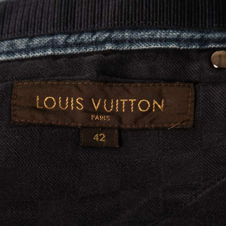 Pre Owned Louis Vuitton Blue Denim Straight-Fit Jeans L
