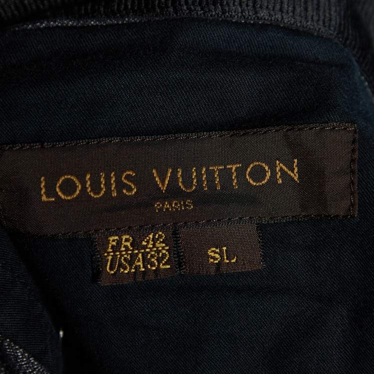 Pre Owned Louis Vuitton Grey Denim Gaston V Jeans L