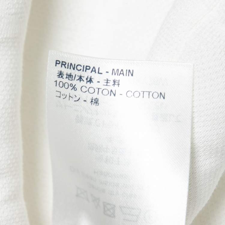 Pre Owned Louis Vuitton X Virgil Abloh White Cotton 3D Monkey T-Shirt M