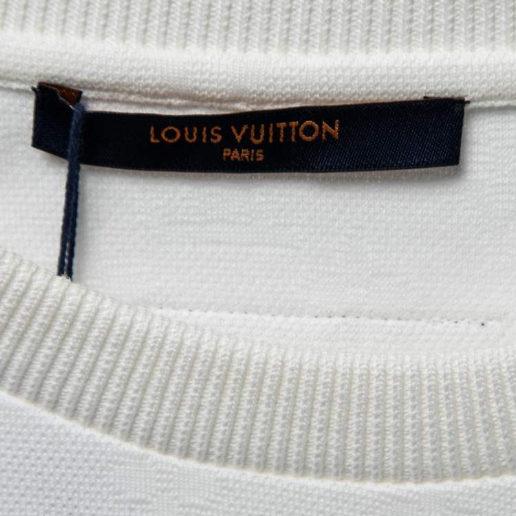 Pre Owned Louis Vuitton X Virgil Abloh White Cotton 3D Monkey T-Shirt M