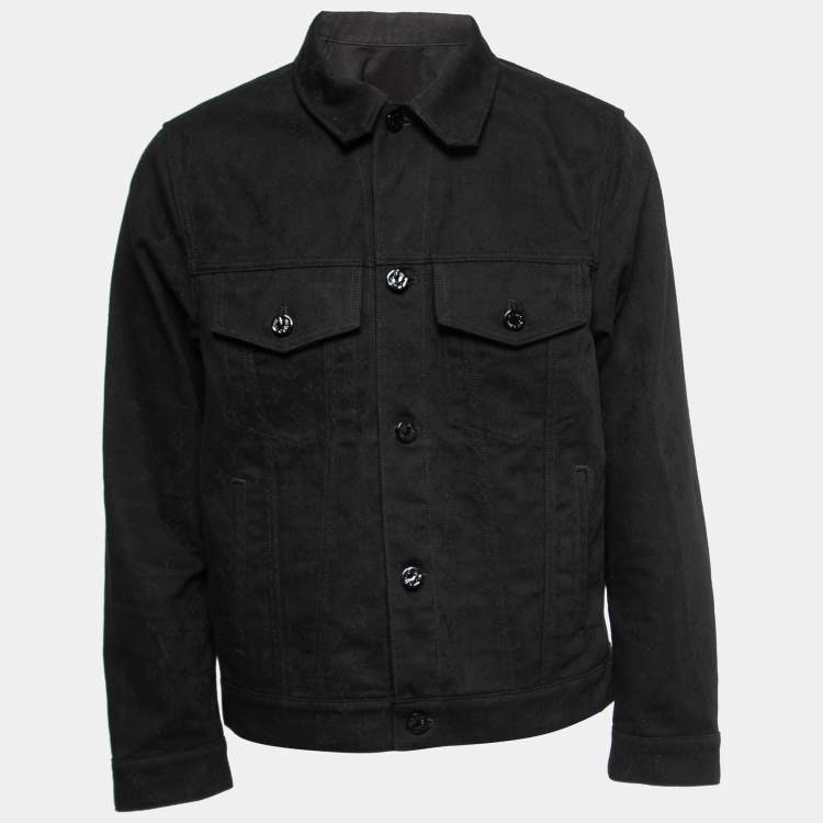 Louis Vuitton black Monogram Crazy Denim Jacket  Harrods UK