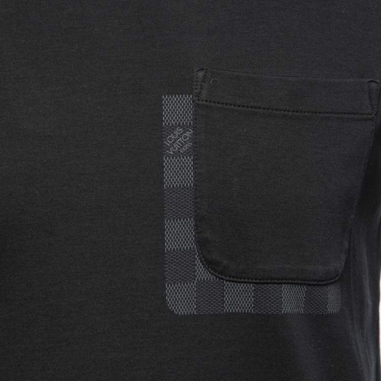 Pre Owned Louis Vuitton Black Cotton Long Sleeve T-Shirt S