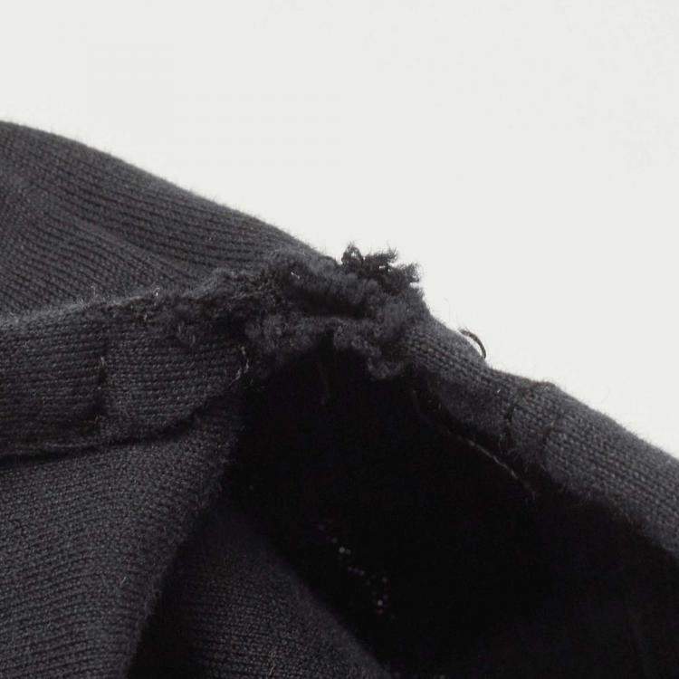 Pre Owned Louis Vuitton Black Cotton Long Sleeve T-Shirt S