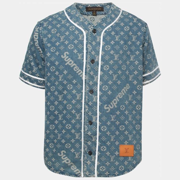 Denim Baseball Shirt Louis Vuitton/SS17