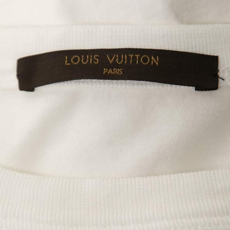 Pre Owned Louis Vuitton X Supreme White Box Logo Print Cotton T-Shirt S