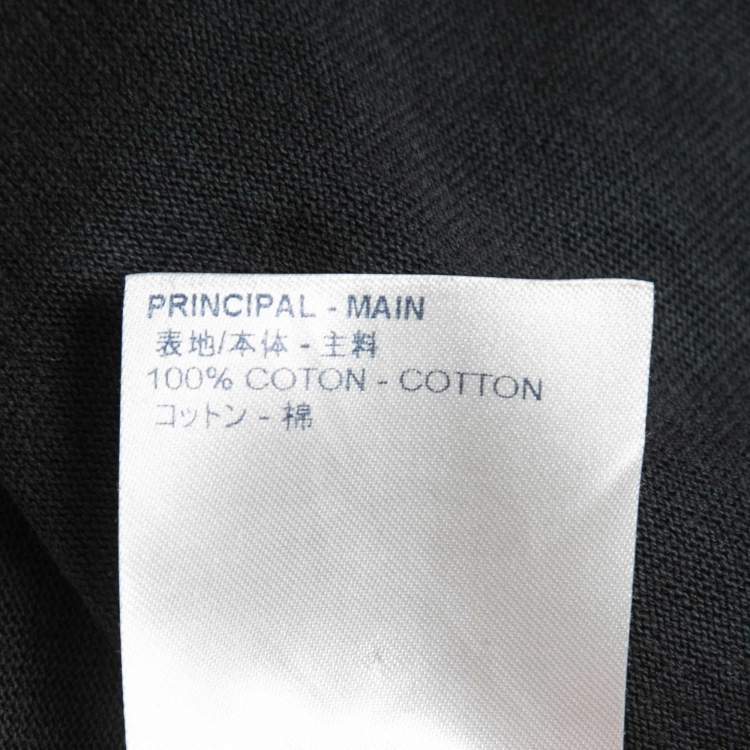 Pre Owned Louis Vuitton Grey Cotton Crew Neck Half Sleeve T-Shirt S