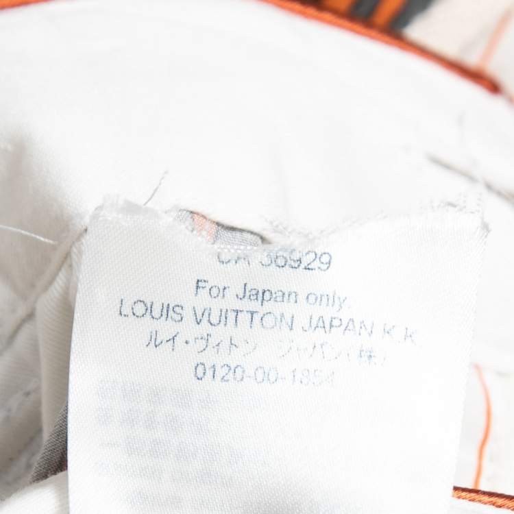 Pre Owned Louis Vuitton Multicolor Chain Printed Cotton Blend Trousers M