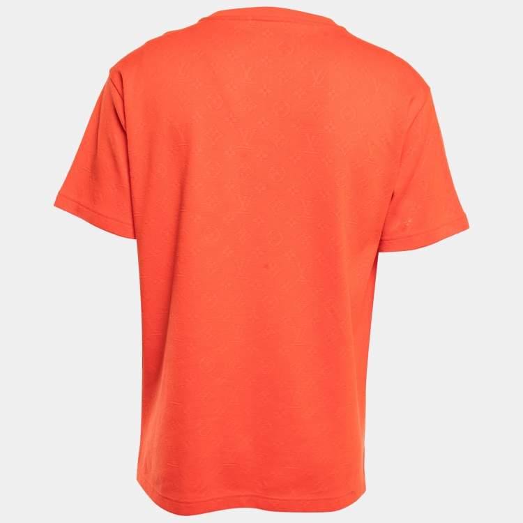 louis vuitton orange monogram t shirt