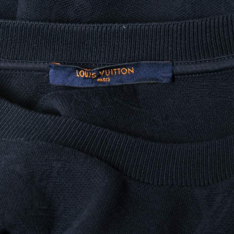 Pre Owned Louis Vuitton Monogram Cotton Crew Neck Half Sleeve T-Shirt M