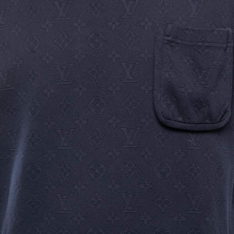 Pre Owned Louis Vuitton Monogram Cotton Crew Neck Half Sleeve T-Shirt M