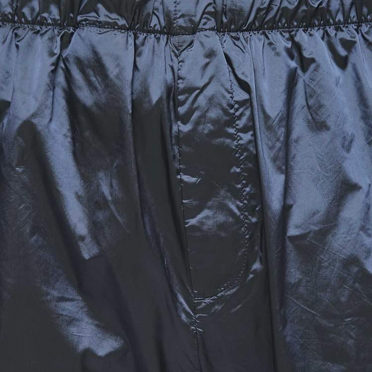 Pre Owned Louis Vuitton Black/Grey Synthetic Weather Reactive Monogram Joggers M