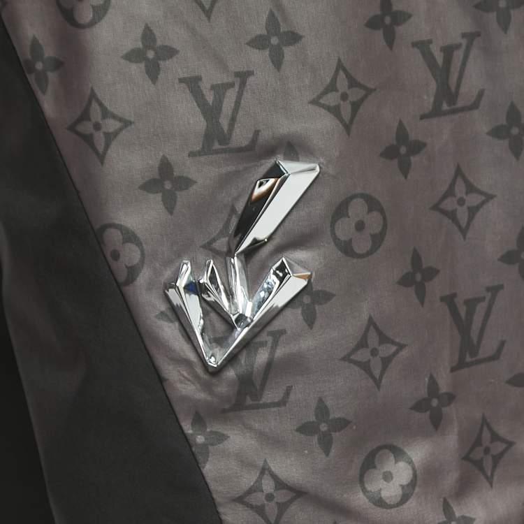 Pre Owned Louis Vuitton Navy Blue Nylon Jogger Pants L