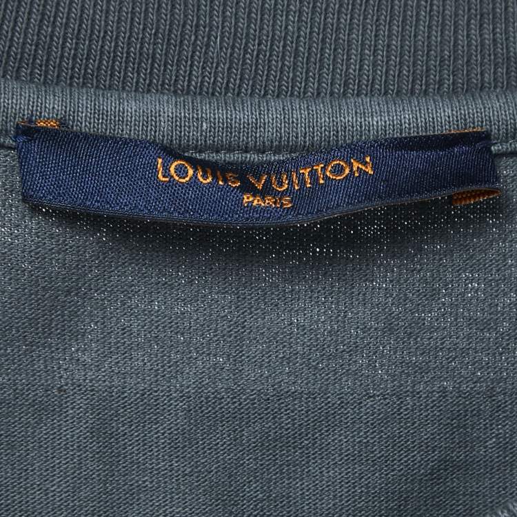 Pre Owned Louis Vuitton Grey Cotton Inside-Out T-Shirt M