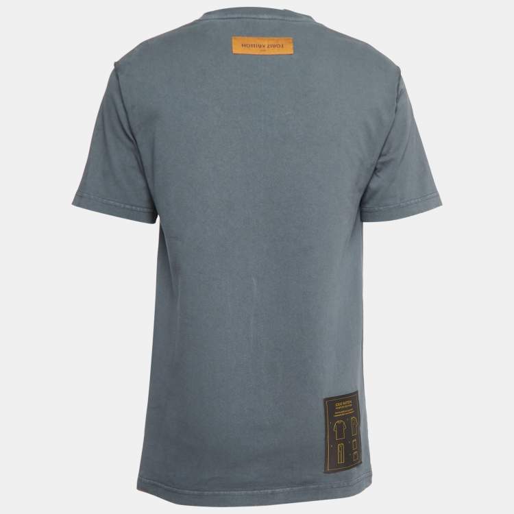 Pre Owned Louis Vuitton Grey Cotton Inside-Out T-Shirt M