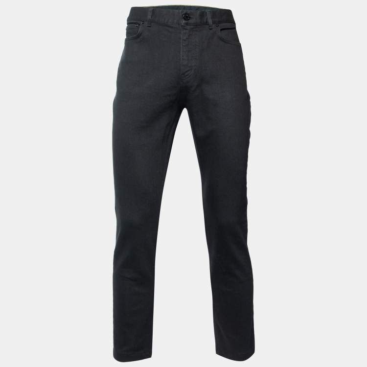 مملوكة مسبقًا Louis Vuitton Black Cotton Regular Fit Jeans L/Waist 36"