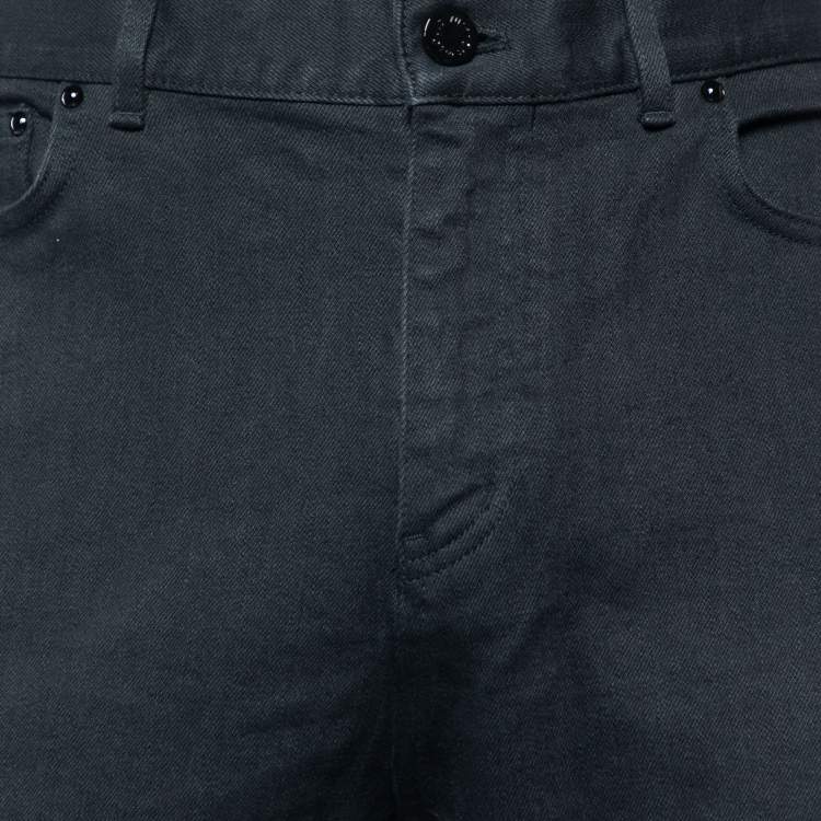 مملوكة مسبقًا Louis Vuitton Black Cotton Regular Fit Jeans L/Waist 36"
